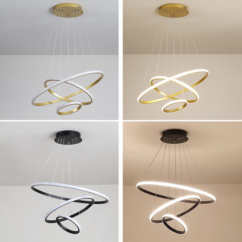 Luce a sospensione a sospensione a più livelli Luci a sospensione in gel di silice in stile nordico