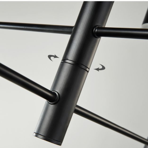 Lampadario a soffitto a soffitto starburst lampada a soffitto sospeso in metallo per soggiorno