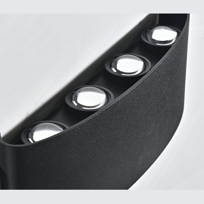 Moderner minimalistischer Stil nach oben und unten LED Wandleuchten Metallleuchten für Außenwand