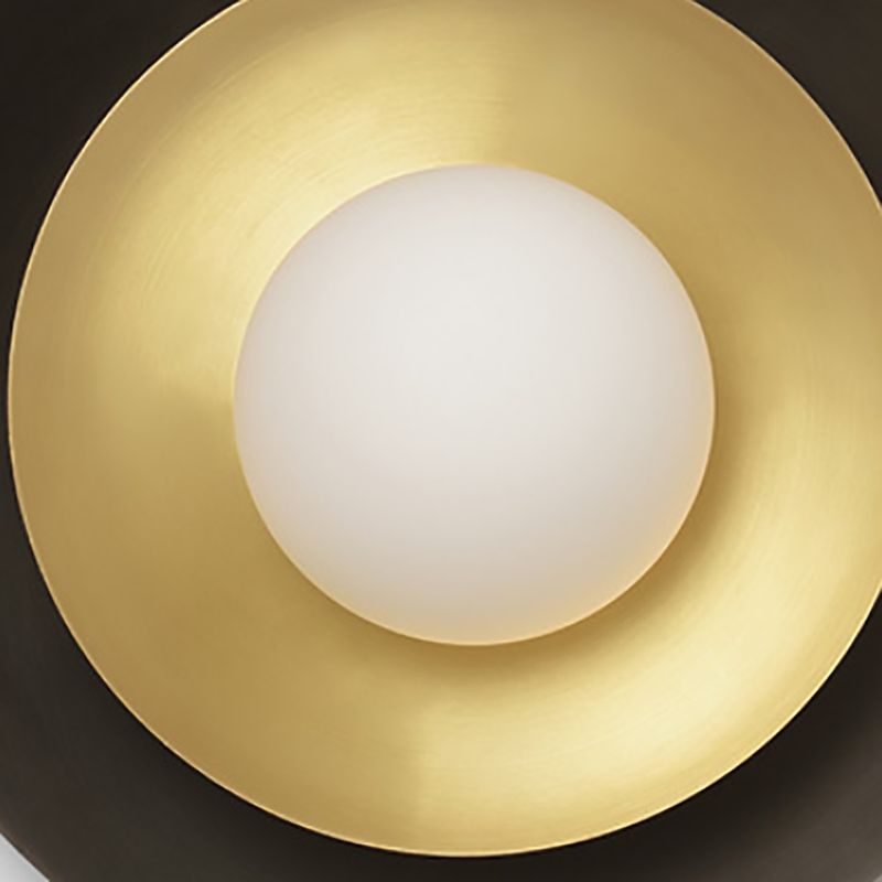 Modern 1-Light Sconce Light Fixturel Brass Wall Light Sconce for Bedroom