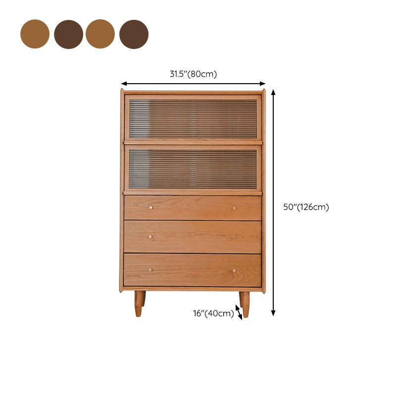 Solid Wood Storage Chest Dresser Modern Dresser without Mirror