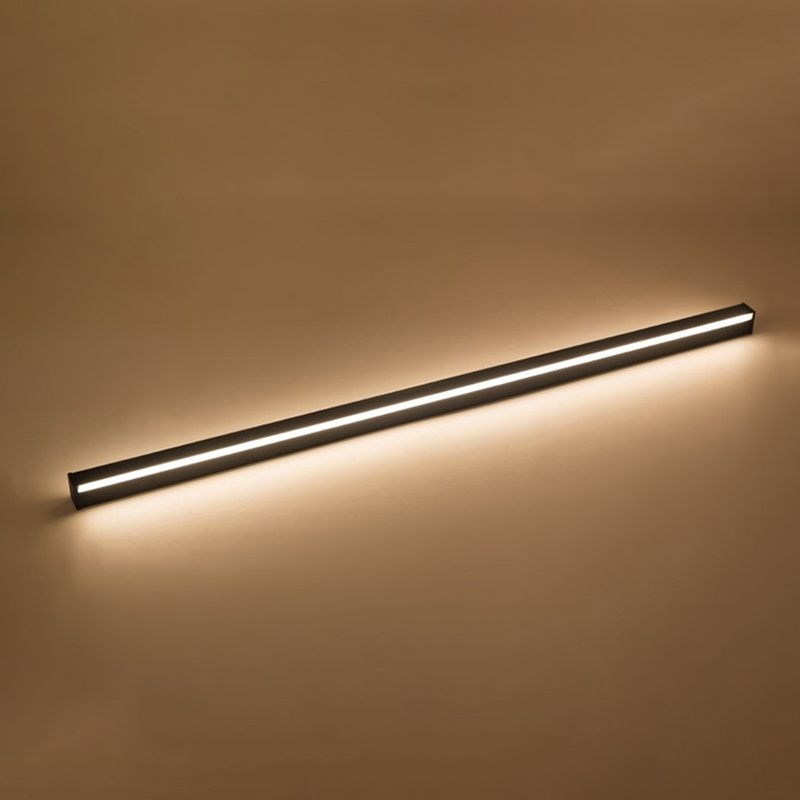 Iluminación de pared de sombra lineal de metal Moderna lámpara de luz de pared de 1 luz