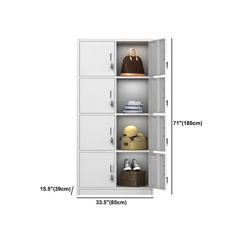 Metal Wardrobe Cabinet Contemporary Hinged Wardrobe Closet for Home