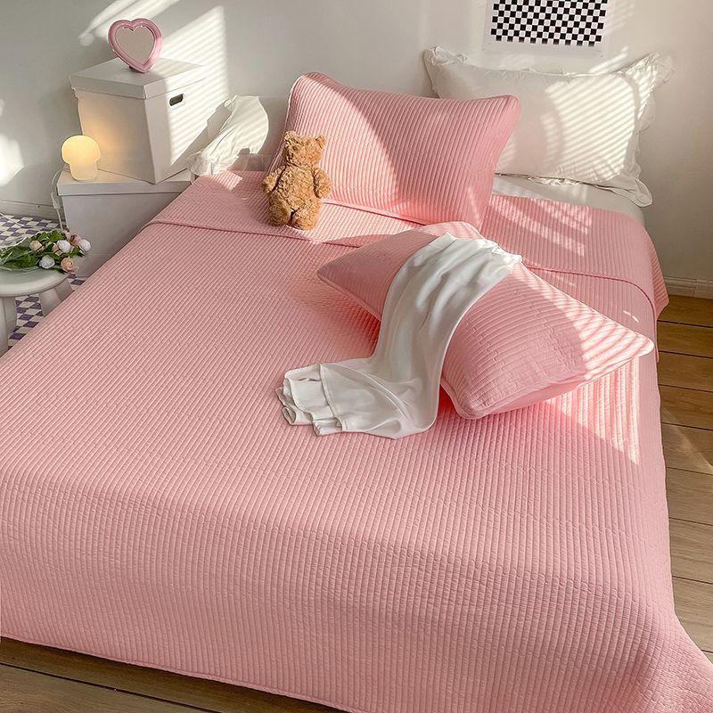 Cotton Bed Sheet Set Solid Color Basic Fitted Sheet for Bedroom