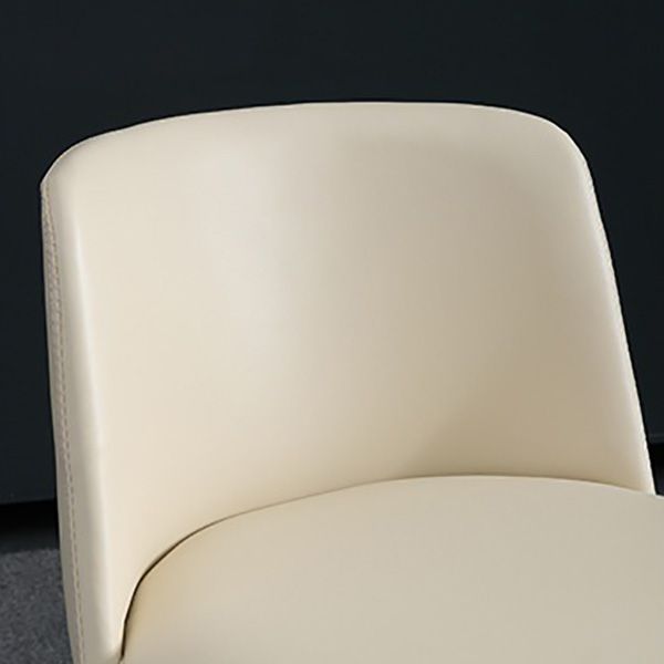 Upholstered Armless Dining Chair Metal Kitchen Dining Side Chair