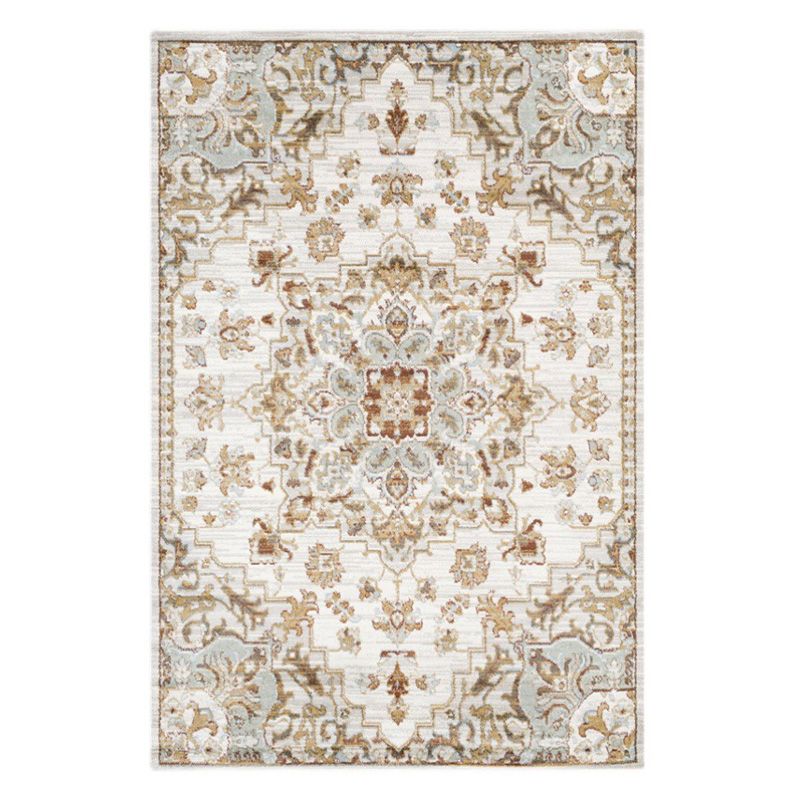 Moroccan Tribal Totem Indoor Rug Polyester Carpet Stain Resistant Area Carpet for Home Decoration
