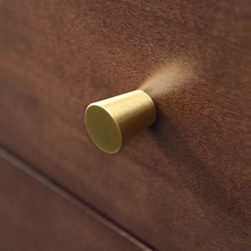 Vertical Modern Chest Bedroom Storage Chest in White and Brown