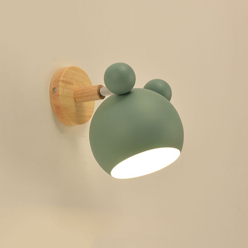 Globe Wall Mounted Lamp Modern Simplicity Macaron Metallic Wall Mount Lamp for Living Room