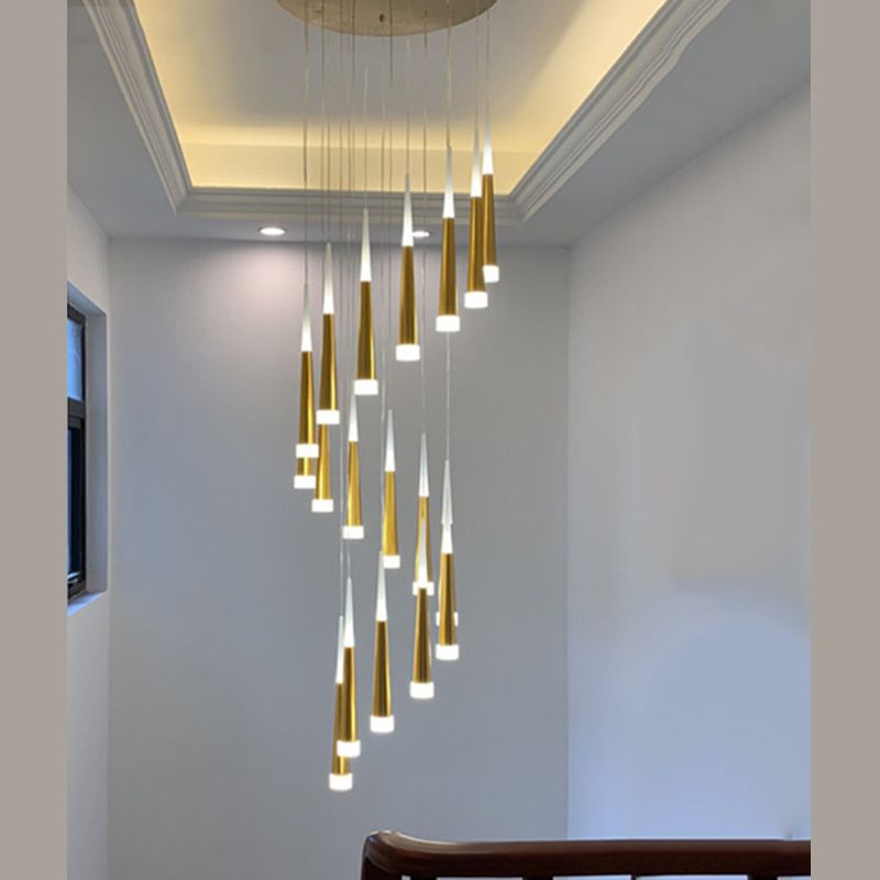 Modern multi -light hanger Led Light Indoor Hotel Light Long Trap Light