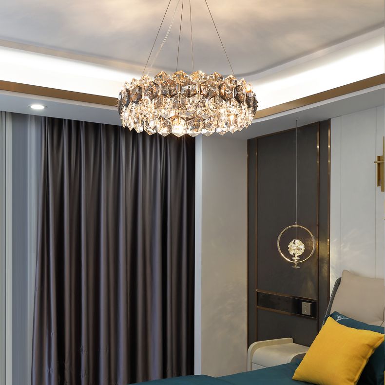 Modern Dining Room Lighting Sphere Chandelier Lighting Fixtures Crystal