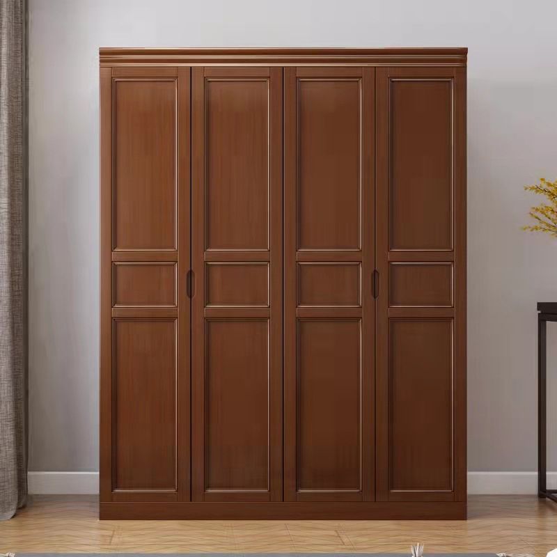 Matte Finish Cabinet for Bedroom Traditional Rubberwood Storage Cabinet