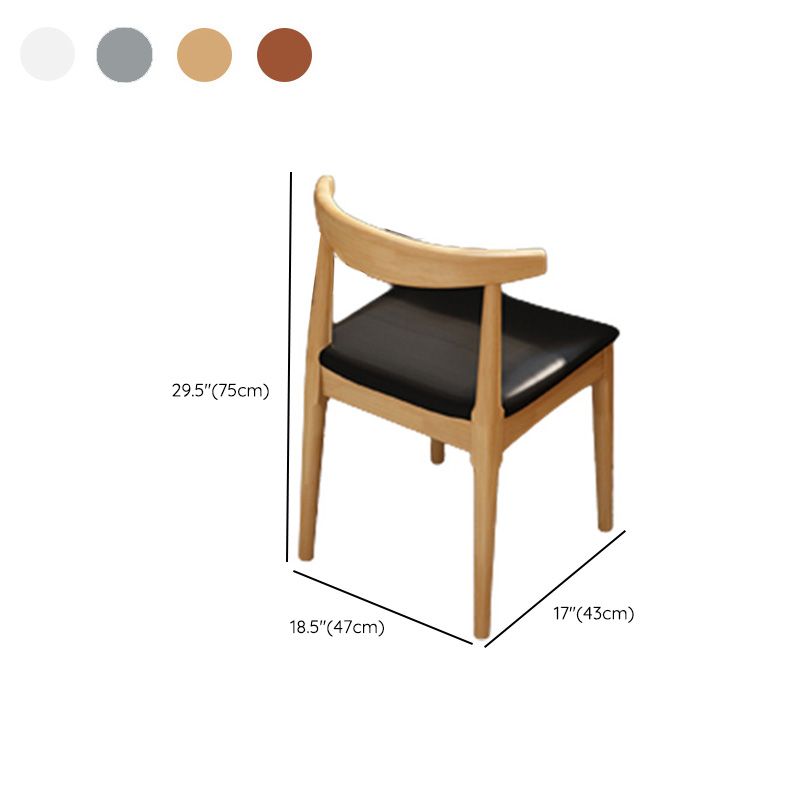 Contemporary Writing Desk in Rubber Wood with Rectangle Top Desk
