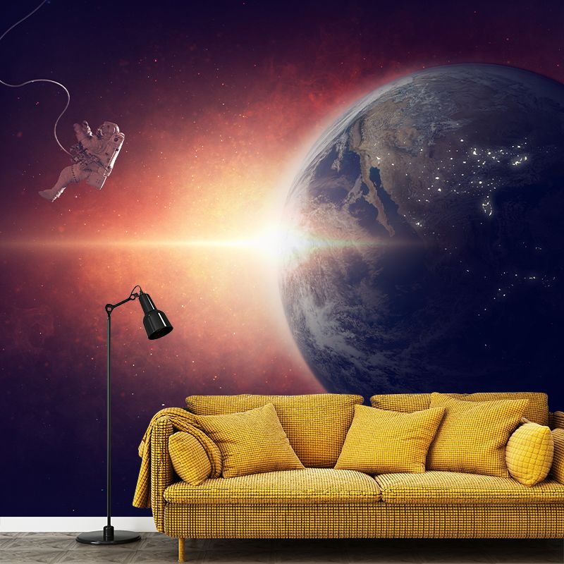 Earth Photography Decorative Wallpaper Modern Sitting Room Wallpaper