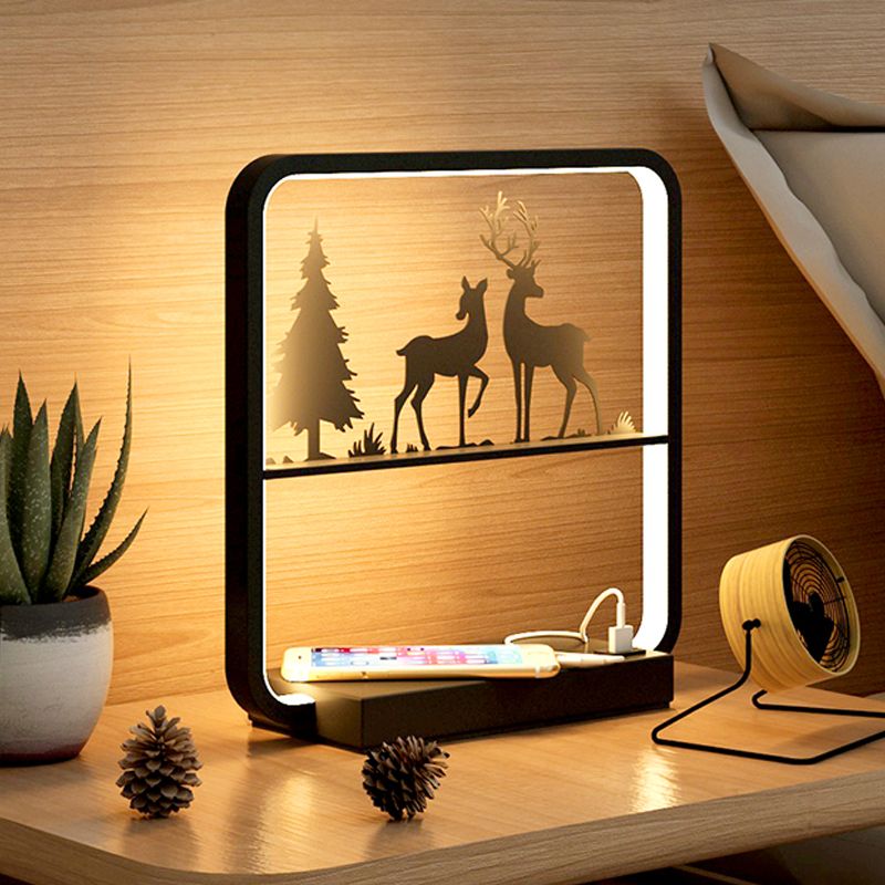 Modern Simple Table Lamp Household Linear Table Light Fixture for Living Room Bedroom