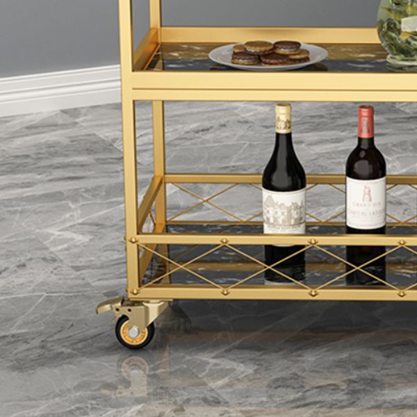 31.50" High Contemporary Rectangle Prep Table Rolling Metal Prep Table for Kitchen