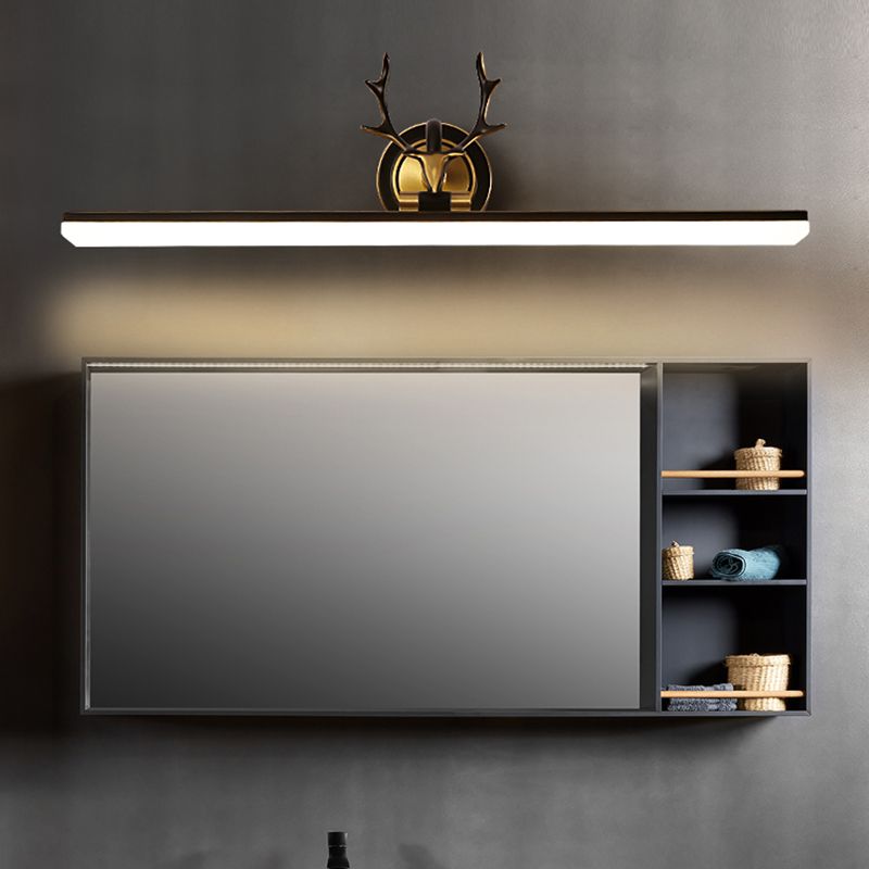 Midden-eeuwse luxe stijl gestroomlijnde wand gemonteerd ijdelheid lichten koper spoeling mount wand sconce voor badkamer