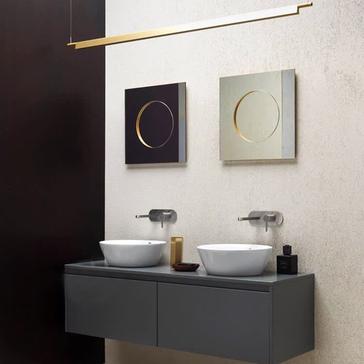 Illuminazione a sospensione lineare luci isola sospesa il lampadario moderno a pendente moderno