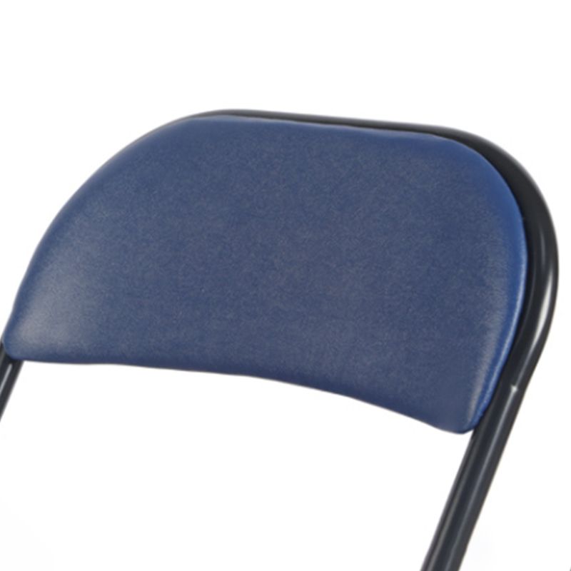 Silla de comedor de estilo moderno Silla auxiliar plegable sin brazos con patas de metal