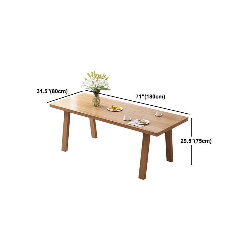 Minimalist Pine Dining Room Table Set 1/2/7 Pieces Home Table and Chairs