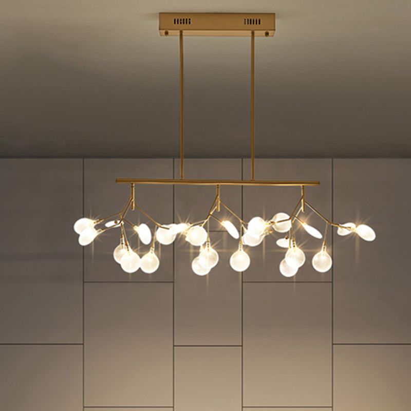 Luce a ciondolo regolabile a filo regolabile di lusso moderno Luce a soffitto in ferro battuto in ferro con ombra acrilica