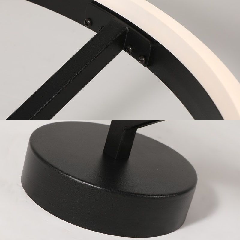 Acryl semi-inbouw verlichtingsarmaturen ovale ring moderne eenvoud slaapkamer plafond inbouwlampen