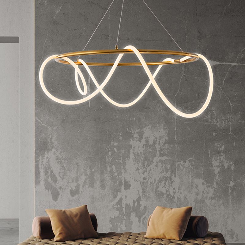 Modern Nordic Light Luxury Simple Style LED Pendant Chandelier Light for Dining Room