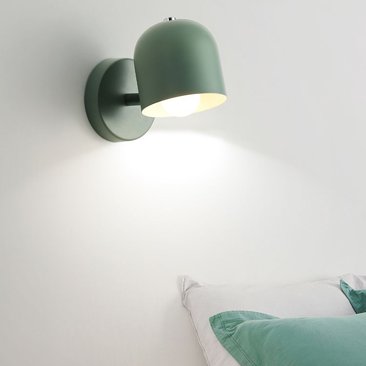 Geometric Metal Wall Sconce Modern Nordic Macaron Single Light Wall Mounted Light