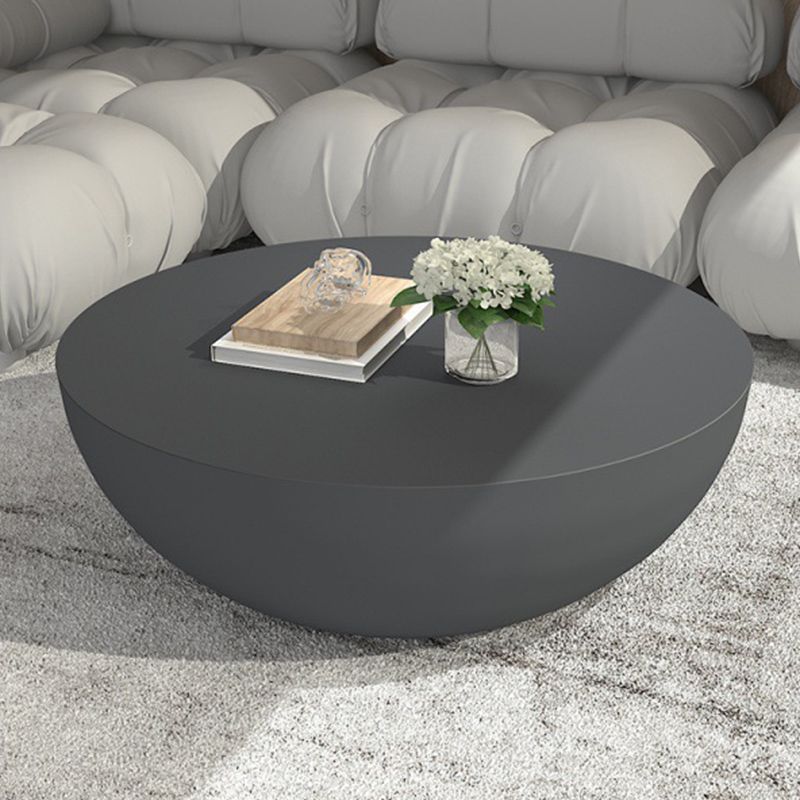 Modern Round Coffee Table Wooden Cocktail Table for Living Room