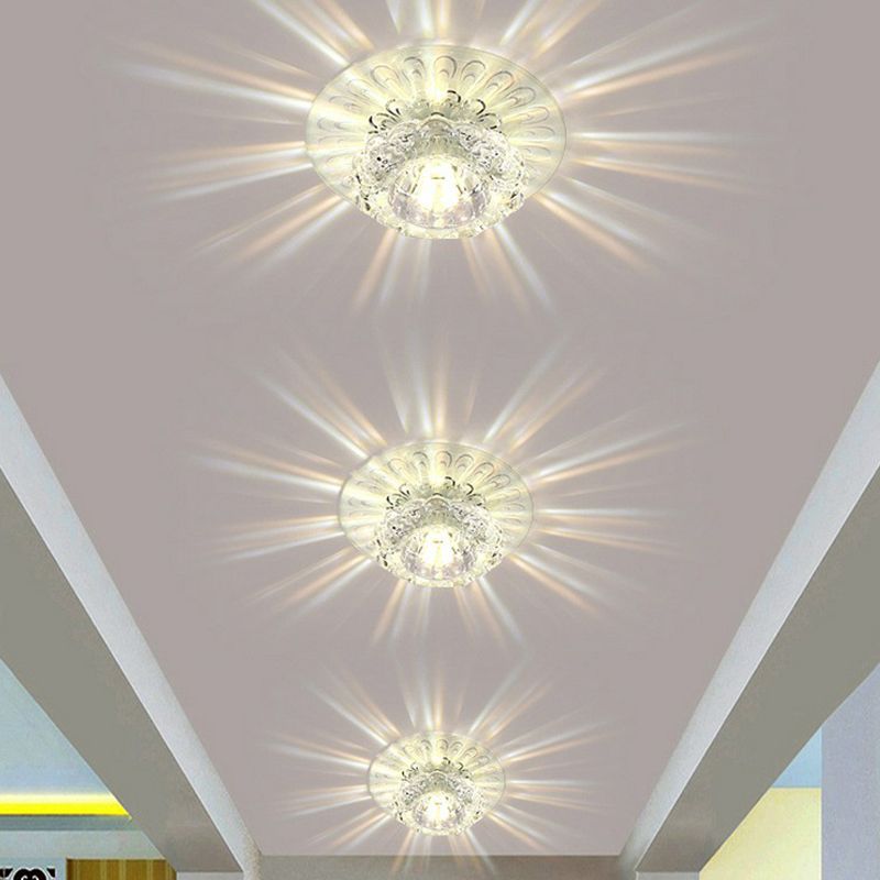 Blossom shade hallway encastré plafonnier cristal moderne LED encastré luminaire