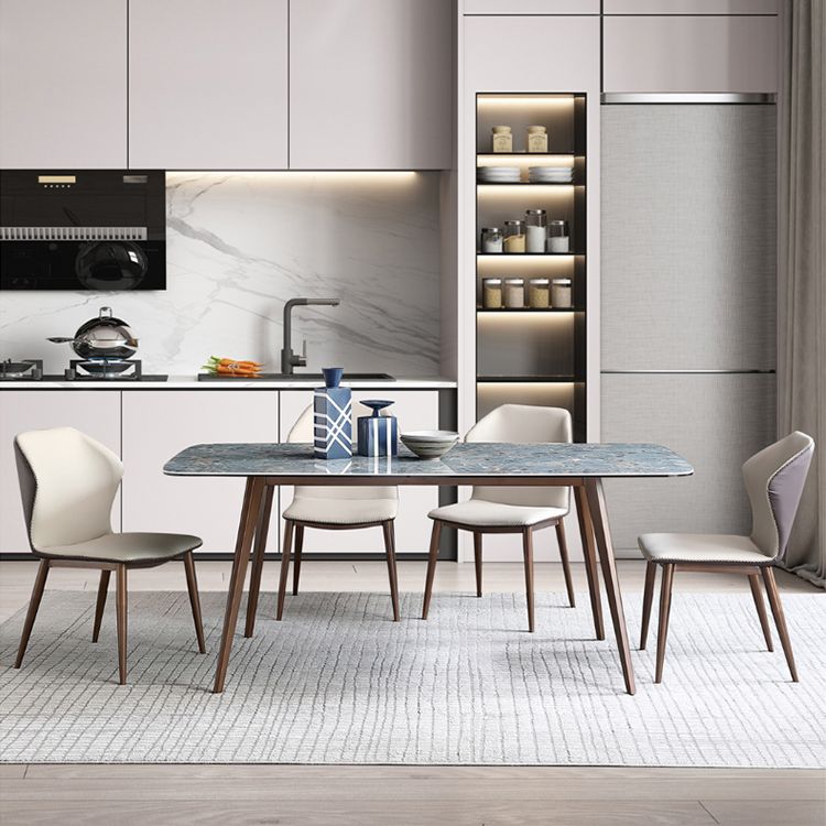 Modern Style Sintered Stone Top Dining Set 1/4/5/7 Pieces Dining Table with Chairs