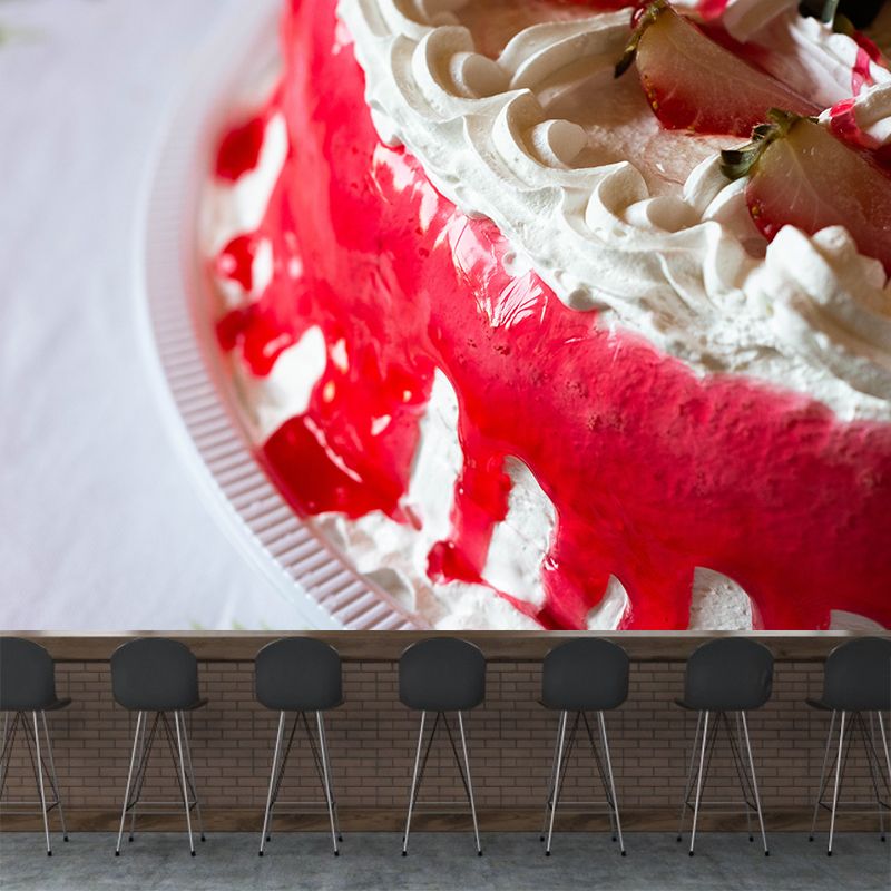 Sweet Dessert Removable Wall Mural for Dessert Shop, Stain-Resistant, Made to Measure