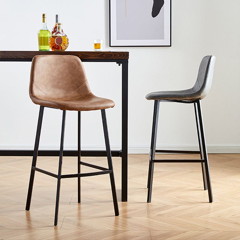 Nordic Style Round Bar-stool Metal Counter Bar Stool for Restaurant