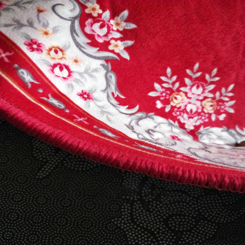 Green Tone Modern Area Carpet Polyester Plant Pattern Indoor Rug Anti-Slip Backing Carpet for Living Room