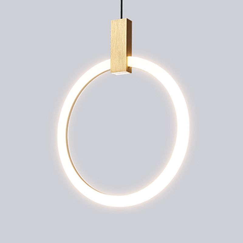 Style moderne de style suspendu salon LED Round Shape Pendant lampe de lampe