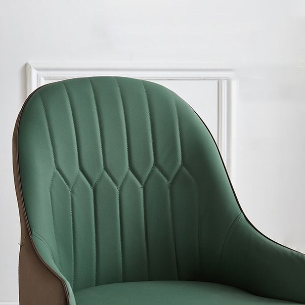 Contemporary Metal Dining Room Chairs Upholstered Dining Armchairs for Home Use