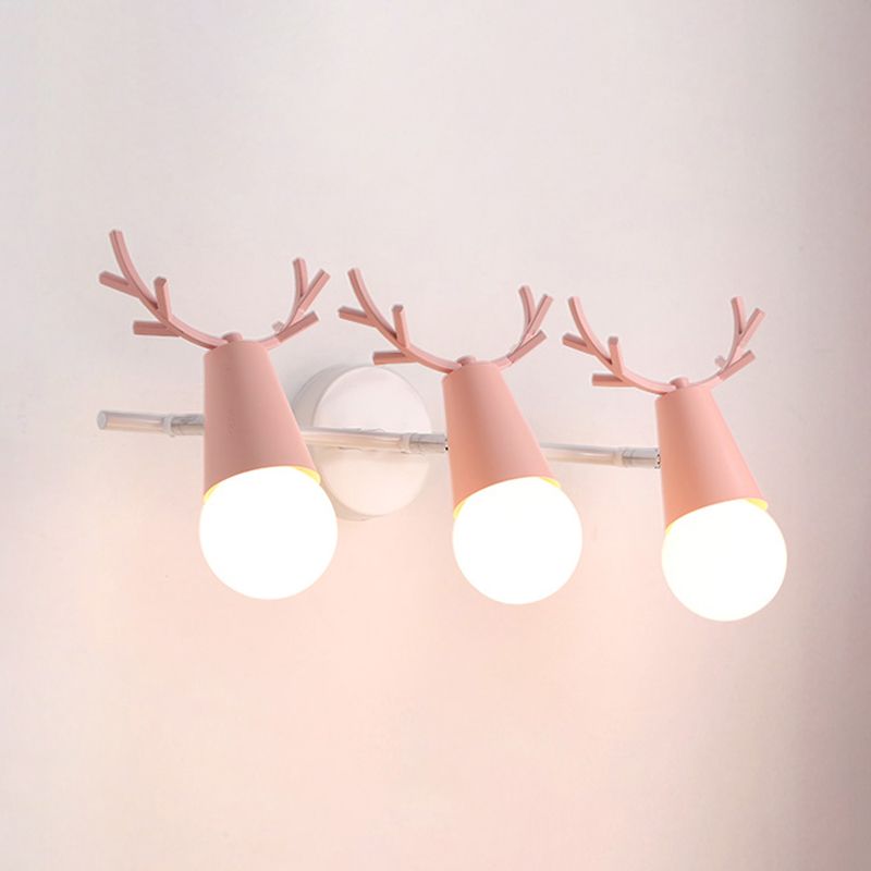 Wall Mount Light Fixture Nordic Metal Kids Bedroom Wall Mount Light
