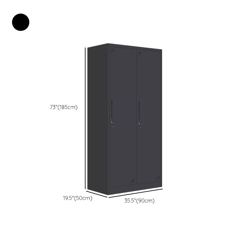 Modern Metal Hinged Door Storage Cabinet Matte Finish Cabinet for Home