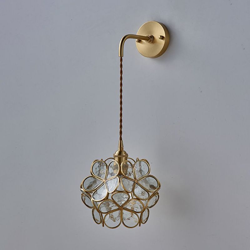 Nordic Style Copper Wall Light Colorful Ball Shape Wall Lamp for Living Room