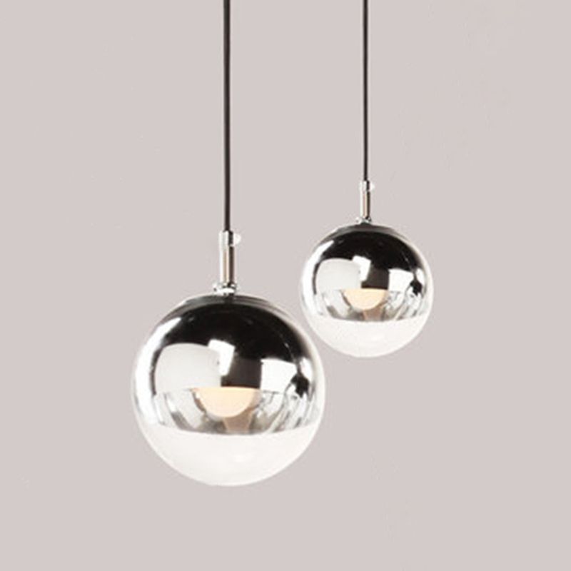 Globe Hanging Pendant Light Modern Simple Glass Pendant Light Fixtures for Restaurant