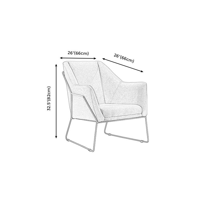 Linen Chair 25.9" L x 25.9"W x 32.2" H Armchai Chair for Living Room