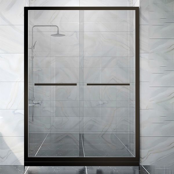 Semi Frameless Shower Door Tempered Double Sliding Shower Doors