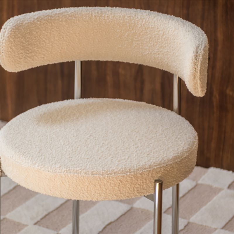 Modern Style Open Back Chair Upholstered Dining Side Chair for Indoor