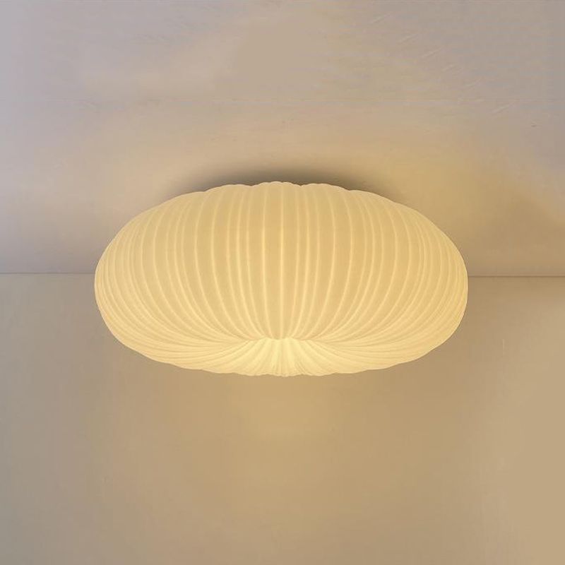 Single Contemporary White Flush Mount Lighting LED Acrylic Ceiling Light for Foyer