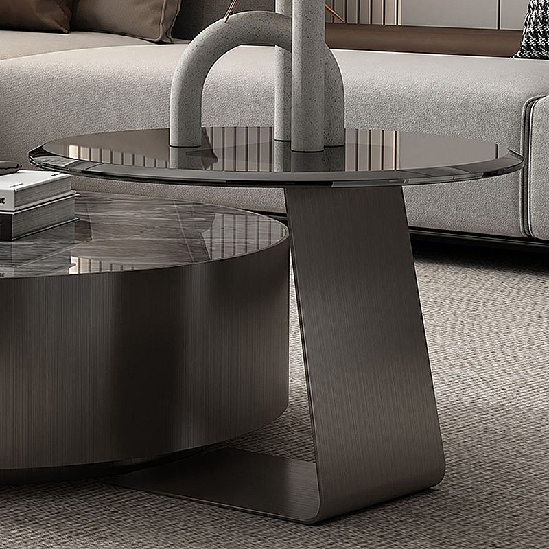 Italian-style Stainless Steel with Drawer Slate Modern Minimalist High-end Combination
