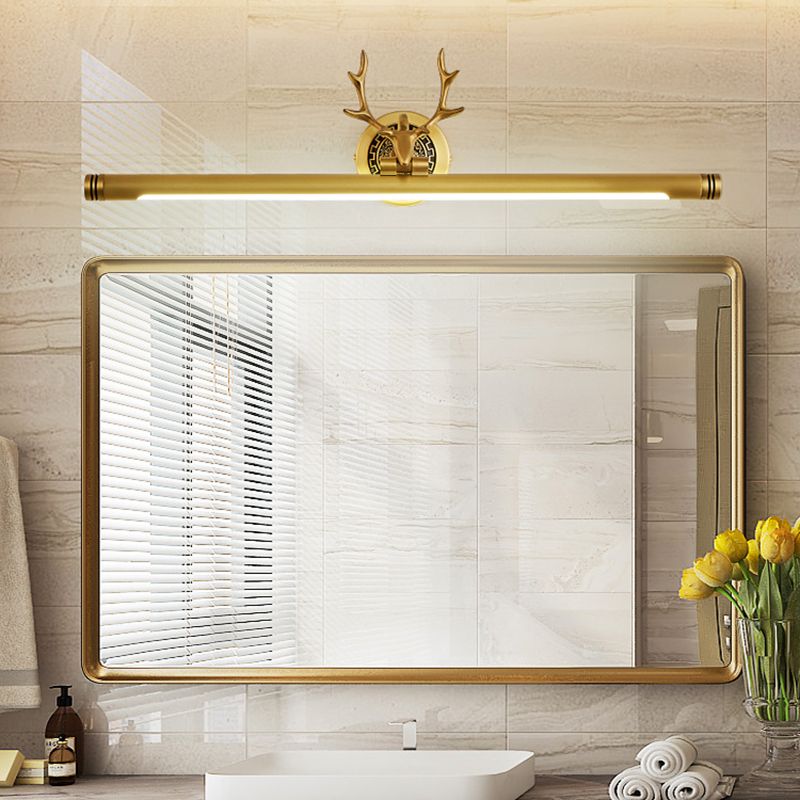 Lampe à vanité linéaire armée American Style Copper Single Vanity Light