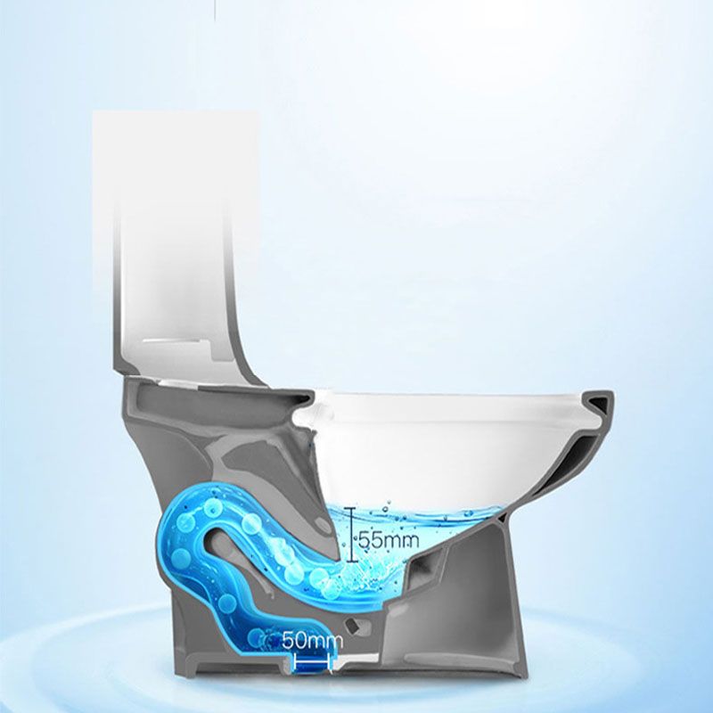 Household Water-saving Toilet Siphon One-piece Large-diameter Toilet in Black Finish