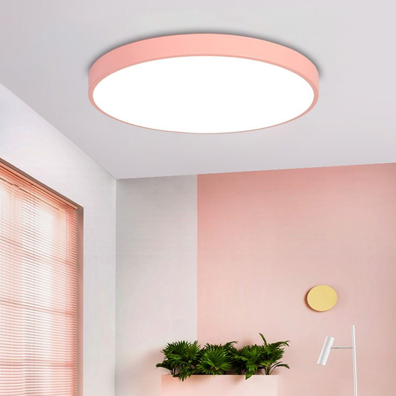 Abat-jour rond en métal encastré Llight Nordic Macarons Style 1 tête encastré