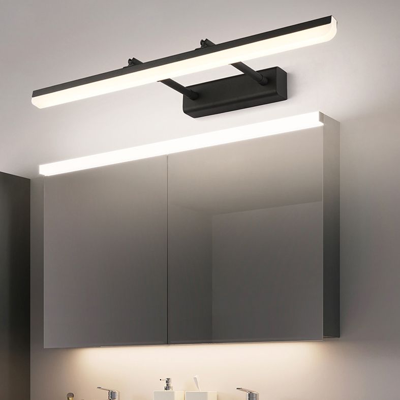 Metall lineare Wandbeleuchtung Vorlagen zeitgenössische LED -Wandleuchte für Badezimmer