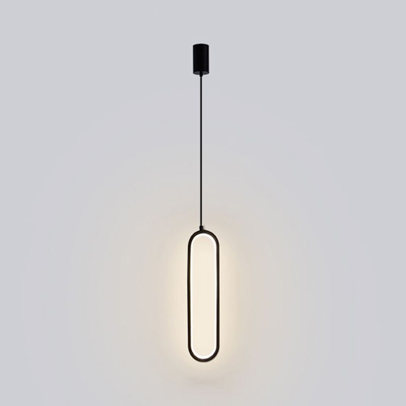 Metal Minimalist Hanging Lights Modern Style Linear suspension Mont Fixture pour salle à manger