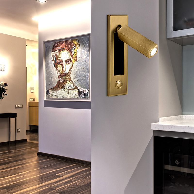 Mur de style moderne Metal Metal 1 Éclairage mural léger pour la lecture